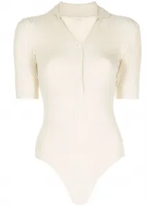 Боди Le Body Yauco с воротником поло Jacquemus, кремовый