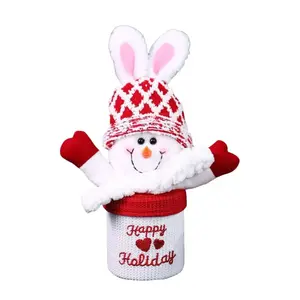 Рождественская яблочная банка для конфет плюшевая кукла высотой 30см Dolls and bears dance, красный