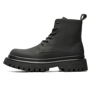 Product B Мужские зимние ботинки Martin Boot черные с меховой подкладкой, цвет Black Fleece-Lined