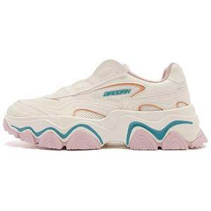 Женские кроссовки Lifestyle с низким верхом, ванильно-желтый/резиновая пудра Qiaodan