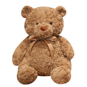 Плюшевая кукла Jiangyue Bear Big Bear Bow Tie Teddy Bear высотой 27см/40см/50см/70см MERCONSER, коричневый