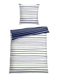 Schiesser Комплект постельного белья Renforcé "Wesley" синего цвета