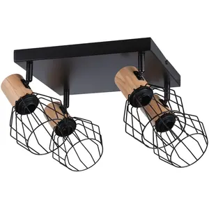 Потолочный светильник Lanka E14 1 шт. E14 Paulmann, черный