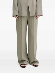 Широкие брюки со складками Samsoe Samsoe, зеленый