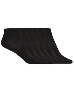 В упаковке 6 пар однотонных хлопковых носков Punto Blanco, черный