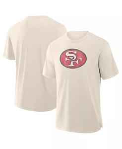 Мужская кремовая футболка San Francisco 49ers Slub Fanatics