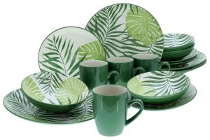 Столовый набор Creatable, зеленый/белый