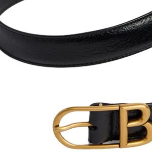 Кожаный ремень унисекс черный ширина 2,5 см Balenciaga