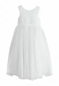 Платье-Макси прямого кроя с бантом Next, White