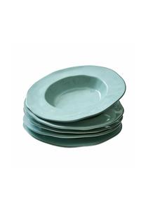 Набор суповых тарелок, 6 шт. Biarré бирюзовый Loberon, бирюзовый