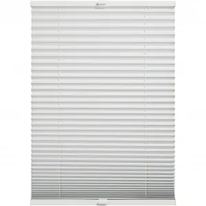 Жалюзи плиссе коллекции SCHÖNER LIVING "Thermo Pleated Ella", затемнение, со сверлением, натяжные, привинченные, энергосберегающие, термозадняя часть Schöner Wohnen-Kollektion, белый