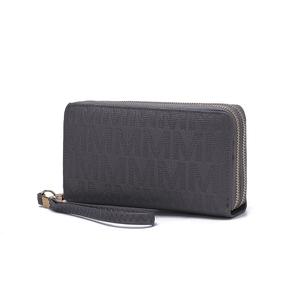 Кошелек-кошелек Lisbette Wristlet Handbag M Signature MKF Collection By Mia K., серый
