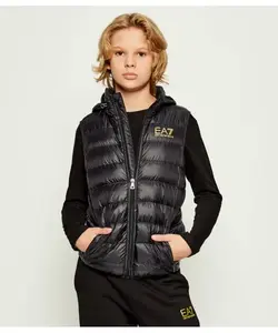Пуховик без рукавов Regular fit Ea7, черный