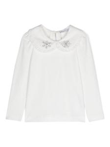 Monnalisa футболка с манишкой, белый