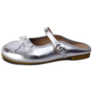 Сандалии женские с закрытым носком, устойчивые к истиранию и скольжению WUJI, Silver