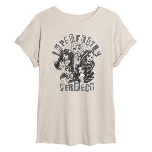 Футболка Monster High с принтом для подростков в стиле оверсайз Licensed Character, бежевый