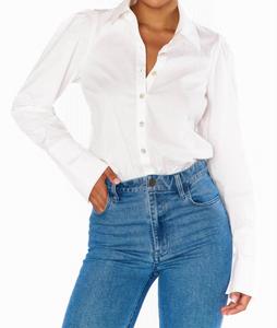 Боди Boulevard из белого поплина Show Me Your Mumu