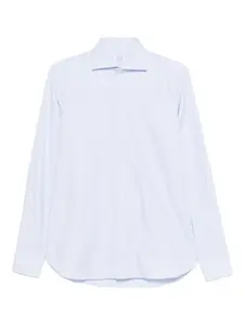 Полосатая хлопковая рубашка Borriello Napoli, синий