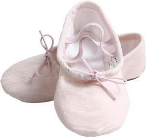 Балетные тапочки Nexete, классические тканевые с разделенной подошвой, для танцев, для малышей, девочек, мальчиков и женщин, светло-розовый