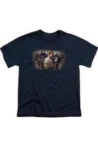 Футболка с коротким рукавом The Hobbit Hobbit Rally для детей Gildan, темно-синий