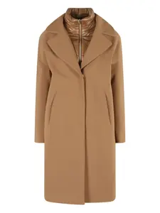 Однобортное пальто Herno, коричневый