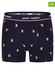 Happy Shorts Комплект из 2 штук: боксерские шорты темно-синего/красного цвета