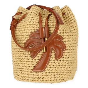 Женская сумка бежево-коричневого цвета Palm Angels