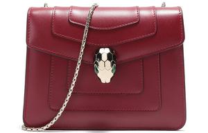 BVLGARI Сумка Serpenti Forever из телячьей кожи с цепью