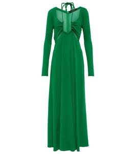 Платье макси из матового джерси Proenza Schouler, зеленый