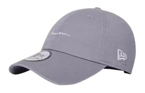 New Era Хлопковая бейсболка унисекс серого цвета