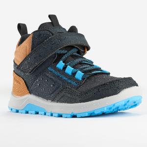 Детские походные ботинки на липучке - NH500 MID GREY - 28-34 Quechua