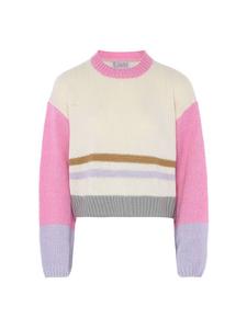Пуловер Libbi, цвет wollweiss rosa farbblock