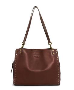 Сумка-портфель LENOX с заклепками и тройным входом American Leather Co, Cordovan S