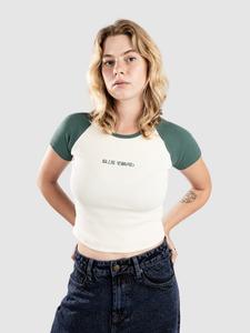 Футболка Blue Tomato Minimal U-Logo Raglan T-Shirt, eggwhite / dark green