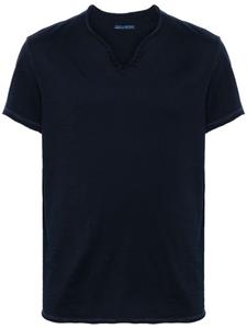 Zadig&Voltaire футболка из хлопка с воротником-хенли, синий