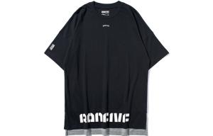 Футболка баскетбольная спортивная коллекция унисекс черная Lining, черный