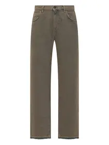 Джинсы из хлопка с бахромой AMISH, синий