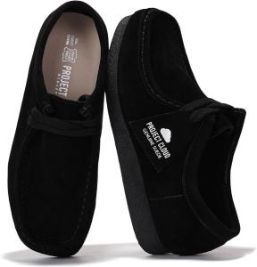 Женские туфли Project Cloud из 100% натуральной кожи - оксфорды с стелькой из памятью формы, легкая противоскользящая подошва, повседневные рабочие лоферы на шнуровке (Wally), Black