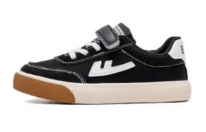 Воин 2024 Весна Осень Амортизирующие, Износостойкие Низкие Детские Кроссовки из Холста Черные Детские