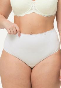 Трусы 3 PACK TRIM Ulla Popken, белый