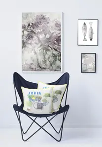 Чехол на подушку APELT "6524", (1 шт.), без наполнения 49х49 см, синий/желтый/белый