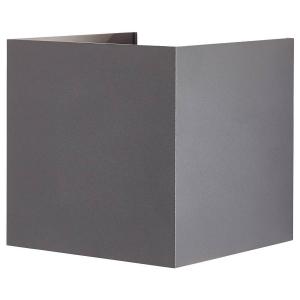 Настенный светильник Brilliant Hilly, алюминий - темно-серый - 1 пламя - 10 x 10 см