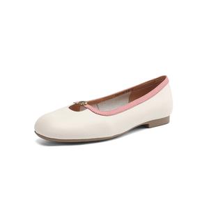 Hongyanglin Женские повседневные туфли-лодочки экрю, цвет Ecru