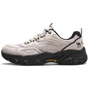 Дышащие низкие туристические ботинки для увеличения роста мужские CAMEL, белый/черный