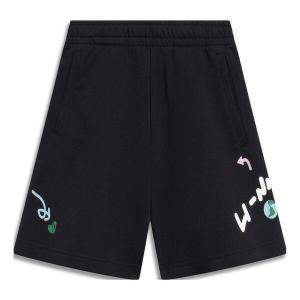 Шорты graphic shorts 'black' Li-Ning, черный