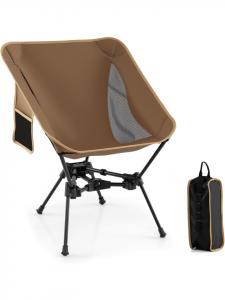 COSTWAY Складной походный стул коричневого цвета
