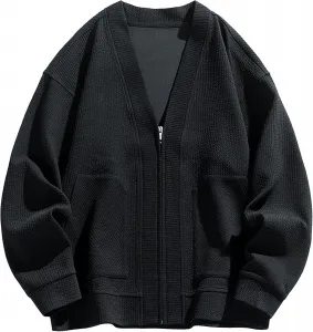 Мужской стильный кардиган oversize на молнии Maiyifu-GJ