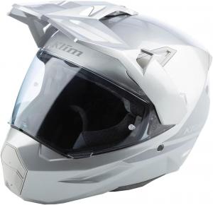 Мотоциклетный шлем KLIM X1 Alpha Adventure, сертификаты ECE/DOT., Gloss Hi-Vis - White