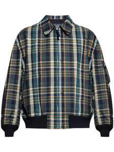 Куртка-бомбер в клетку Comme des Garçons Homme Plus, зеленый