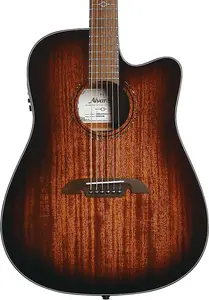 Акустико-электрогитара Alvarez AD66CE Dreadnought, верх из цельного красного дерева, отделка Shadowburst